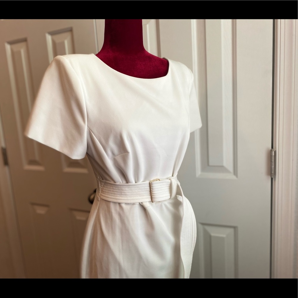 Belted Sheath Dress